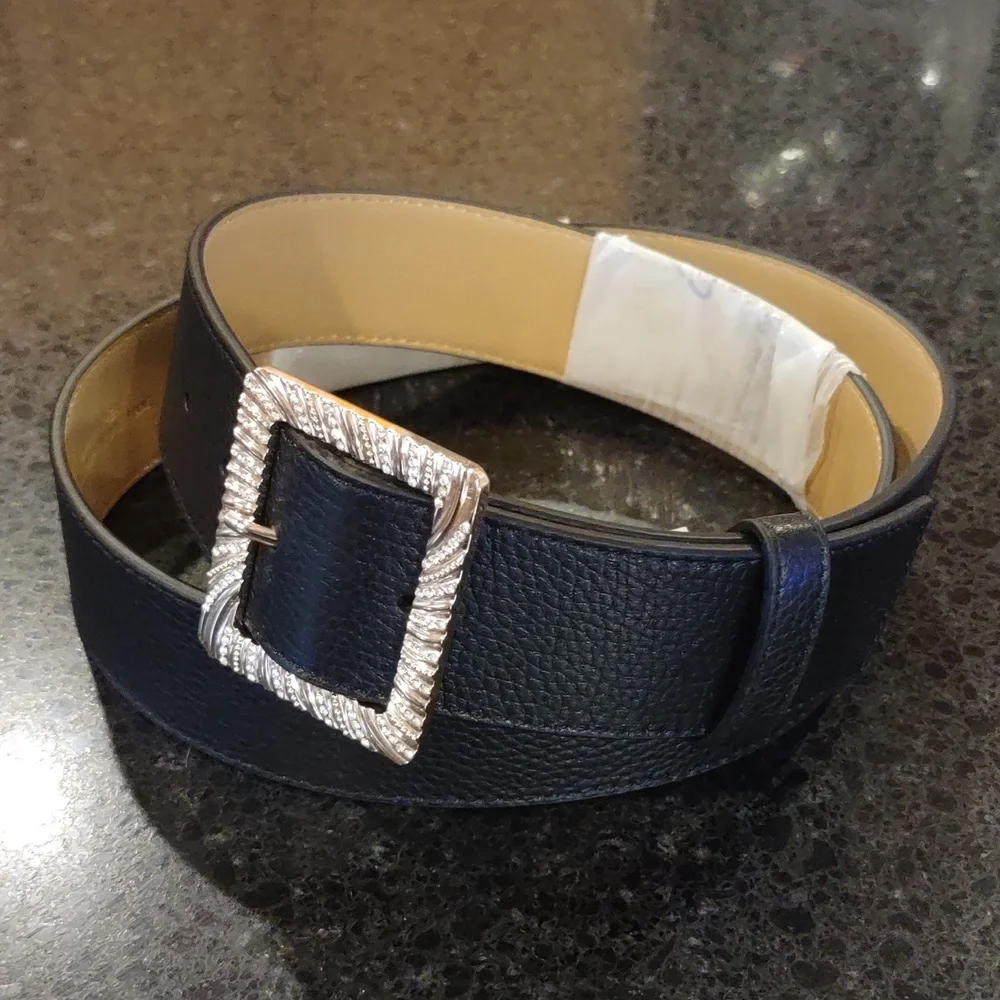 Talbots black leather